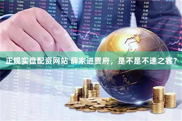 正规实盘配资网站 薛家进贾府，是不是不速之客？
